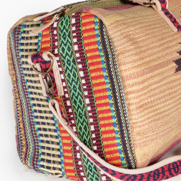 NWT Boho Aztec Print Weekender Travel Tote Bag - Picture 6 of 8